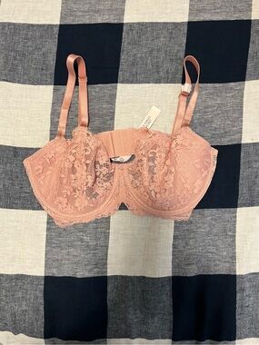 Victoria's Secret Dusty Rose Lace Balconette Bra NWT